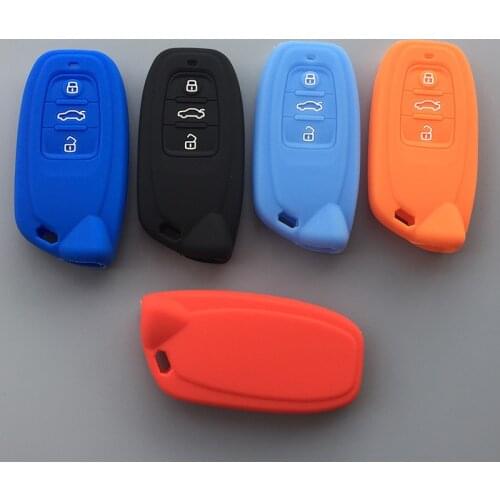 Silicone car key cover case for For Lamborghini Huracan Aventador Suede 3button key
