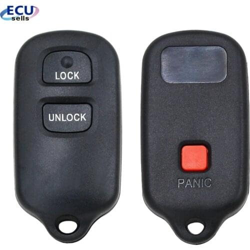2+1 ButtonReplacement For Toyota Highlander Keyless Remote Shell Pad Housing Case Key Fob