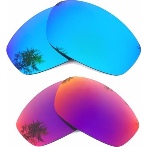 Ice Blue Mirrored & Midnight Sun Mirrored Polarized Replacement Lenses for Blender Frame 100% UVA & UVB