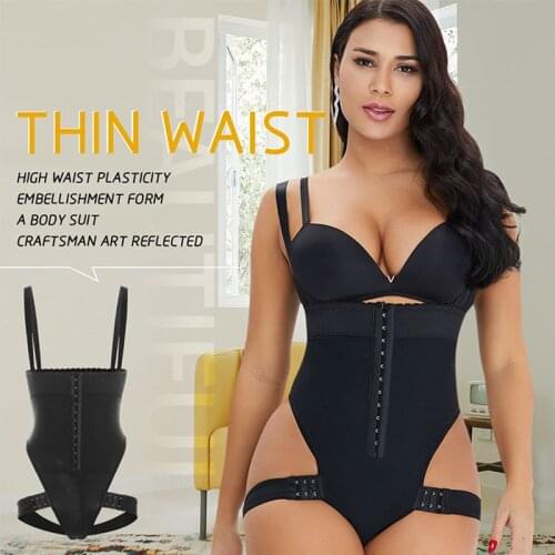Women Waist Trainer Butt lifter High Waist Body Shapewear Tummy Shaper Corset Push Up Sexy Hip Enhancer Thong Panties Black 6XL