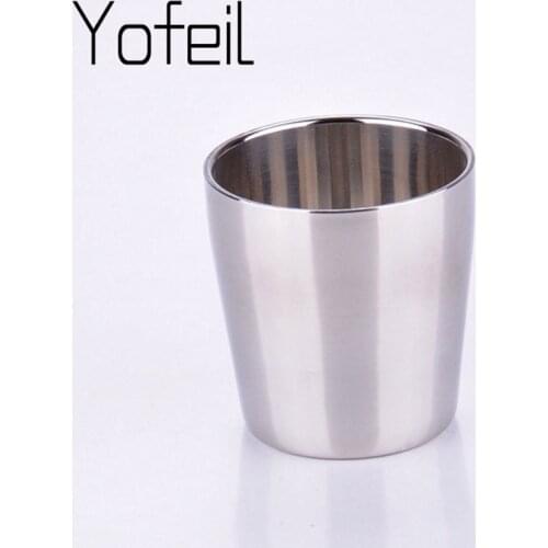 1Pcs 175ml Camping Cup Outdoor Stainless Steel Camping Mug Whiskey Milk Cup tourist tableware outdoor Cooking Hiking Accessories