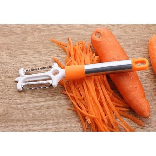 1PC 2 In 1 Multifunctional Stainless Steel Cheese Potato Grater Tools Chocolate Lemon Fruit Peeler Kitchen Gadgets KX 246