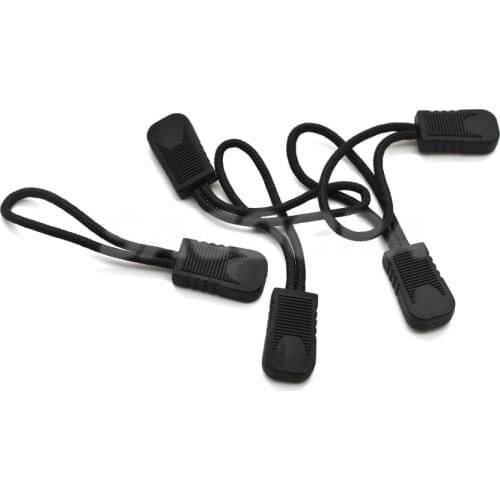 100pcs/pack Zipper Pulls Cord Rope Ends Lock Zip Clip Buckle For Clothing/Bags