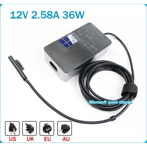 12V 2.58A 36W power AC Adapter tablet pc charger 1625 for Microsoft Surface Pro 3 Pro 4 core i5 i7 1631 1724 battery Charger
