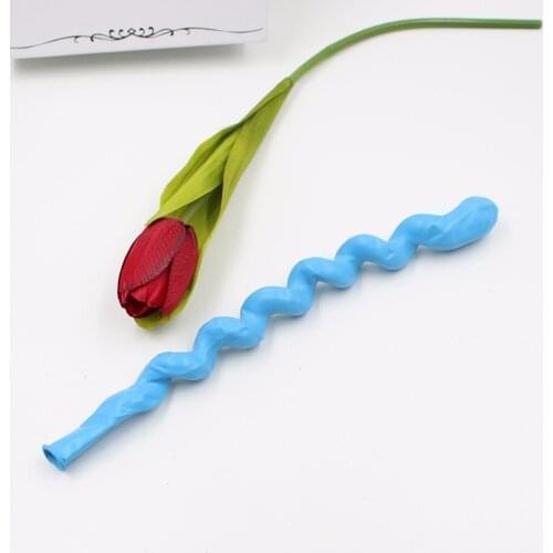 20pcs Screw Twisted Latex Balloon Spiral Long Balloon Bar KTV Party Supplie Strip Shape Balloon Wedding celebr Inflatable Toy 7z