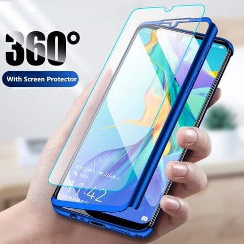 360 PC Full Cover Cases For Samsung Galaxy A70 A50 A30 Case A60 A40 A20 A20E A10 M30 M20 M10 Case Cover With Protective Film