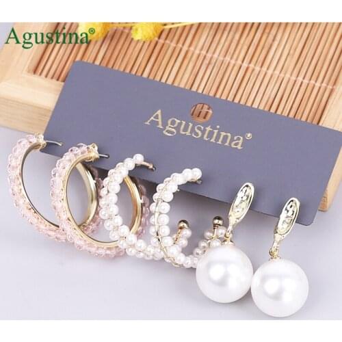 Agustina women Set earrings fashion jewelry drop earrings Set hoop earrings long hoops earring boho Dangle earings geometry