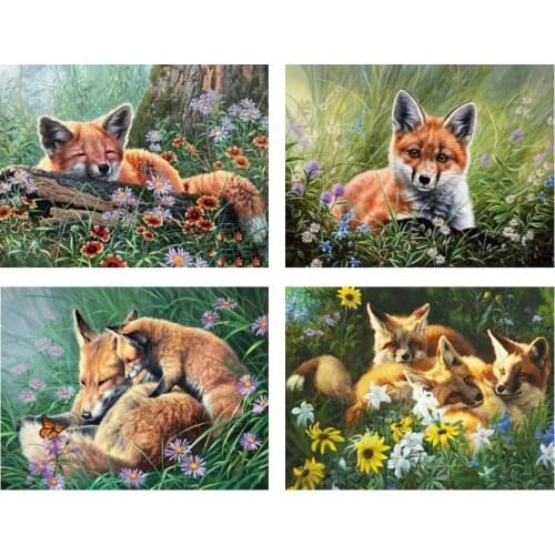 5D DIY Diamond Painting Animal Squirrel Art Cross Stitch Kit Full Diamond Embroidery Rhinestone Picture Mosaic Decoration Gift