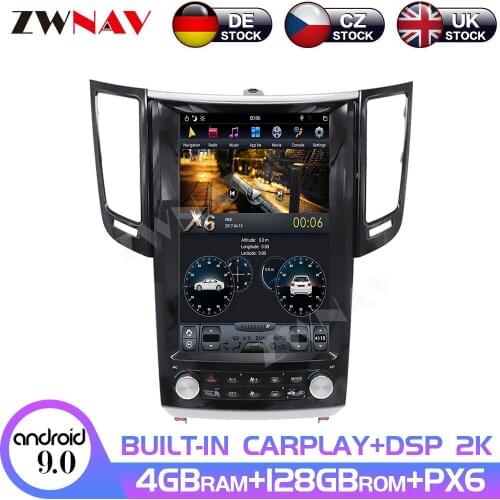 Android 9 4+128GB 12.1 Inch Tesla Screen Car Multimedia Player For Infiniti QX70 FX25 FX35 FX37 GPS Auto Radio Stereo Headunit