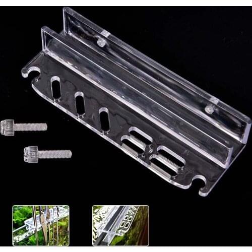 Maintenance Side Holder Aquarium Tank Tweezer Holder Acrylic Water Plant Tool hot sale Aquarium Cleaner Tools Storage Holder