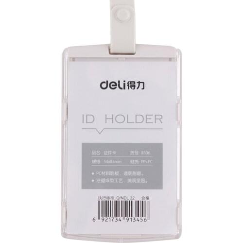 Deli 8306 ID card Wallet Back Pouch ID Credit Card Holder Mini Wallet Automatic Pop up Bank Card Case photocard holder