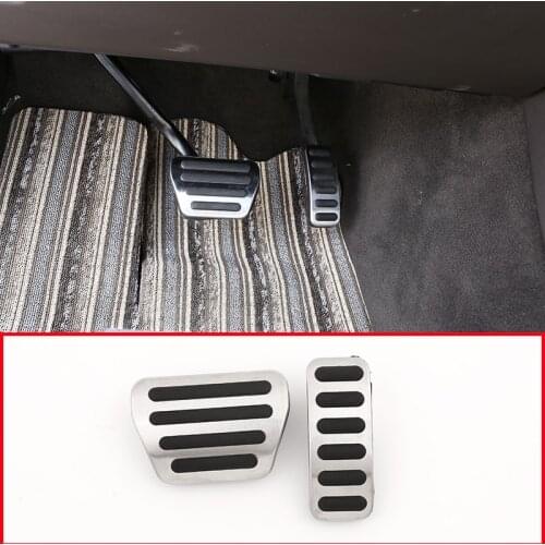 For Land Rover Discovery 5 LR5 L462 No Drill Anti-slip Fuel Brake Steel Pads Pedals Cover For Range Rover Sport Vogue 2014-2018