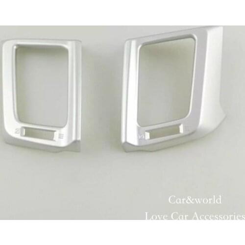 For Toyota RAV4 2016 2017 Navigation Side Air Condition Outlet Cover Centre Control Panel Trim ABS Chrome Sticker Car Accessory