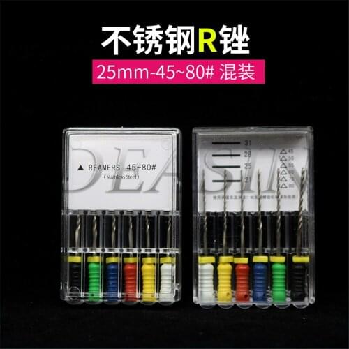 Endodontic Root Canal R Files (Hand Use) Dental R-File 25mm 6#8#10#15#25#30#35#15-40 Hand Use files Dentist Tools