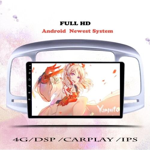 Android 10 8-Core head unit HU 4G in Dash Car Radio Multimedia Video Player For Hyundai Accent 3 2006 2007 2008 2009 2010 2011