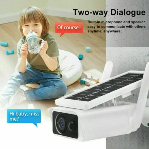 IP Wifi Solar Camera PIR 1080P HD Outdoor Smart Home CCTV Security Video Surveillance Wireless IP66 WaterProof Two Way Audio