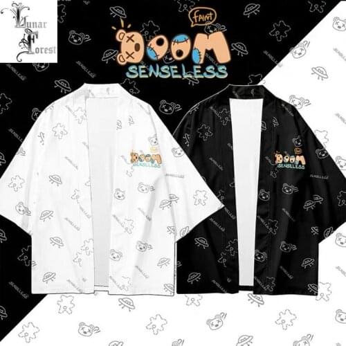 Kawaii Cute Bear 3D Printing Japanese Kimono Haori Yukata Women/Men Fashion Summer Casual Cool Short Sleeve Streetwear