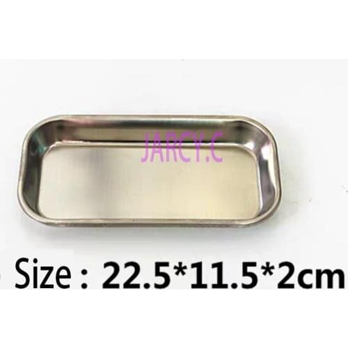 Stainless Steel Cosmetic Storage Tray Equipment Plate Nail Art Equipment Plate Medical Surgical Dental Tattoo Accesory Storage