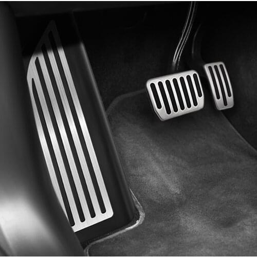 LHD For Tesla Model 3 2017 2018 2019 AT Car Accelerator Fuel Gas Brake Dead Footrest Pedal Cover Trim Accessories