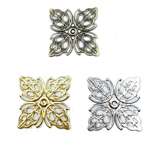 20pcs 30mm Filigree Metal sheets decorative for Jewelry Making Cosplay accessories Earring accessories