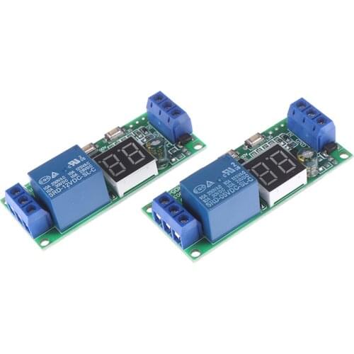 1Pc 5V/ 12V/ 24V Multifunction Digital Time Infinite Delay Switch Timer Relay Module DC