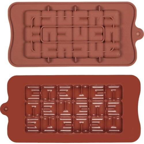 New Silicone Chocolate Mold Chocolate baking Tools Non-stick Silicone cake mold Jelly and Candy Mold 3D mold DIY best