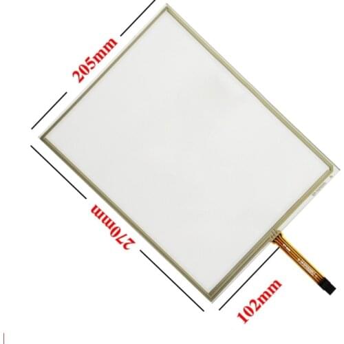 New 12.1 inch four wire resistor touch screen 4:3 suitable for ticket machine industrial computer medical equipment 270*205mm