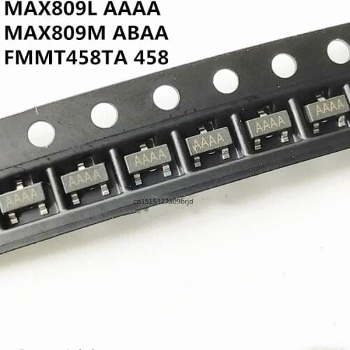 Original New 20PCS/ MAX809L MAX809LEUR AAAA MAX809MEUR MAX809M MAX809 ABAA FMMT458TA 458 FMMT458 SOT-23