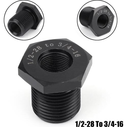 1/2-28 To 3/4-16 Oil Filter Threaded Adapter Stronger Than Aluminum New