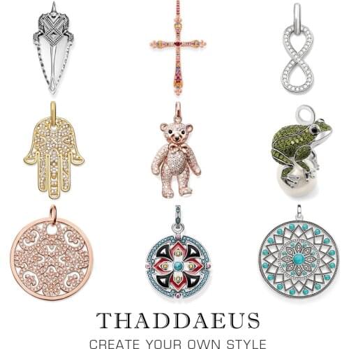 Pendant Rose Gold Teddy Bear,2018 Fashion 925 Sterling Silver Jewelry Europe Bijoux Fashion Accessories Gift For Woman Girls