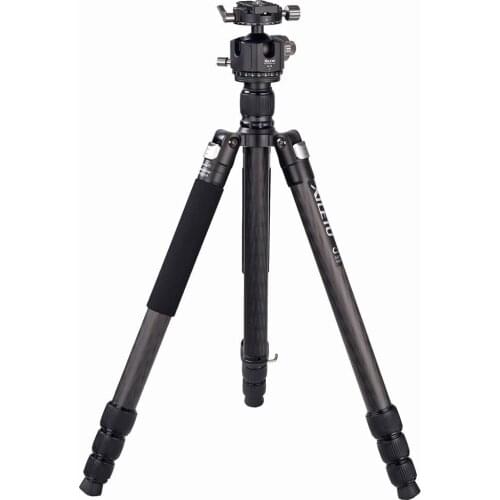 XILETU L334C+G44 Professional Luxury Carbon Fiber Tripod Kit with 44mm Max Diameter Tube/ 25kg Load Capacity/Height up to 187CM