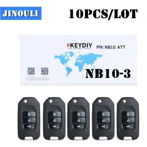 10pcs/Lot KEYDIY NB10 NB Series 3 Button Remote Car Key With PCF 3 Buttons For KD900/KD900+/URG200 KD MINI car Key Programmer