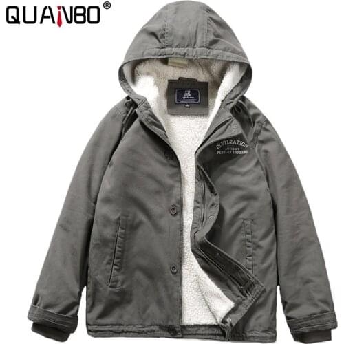 Мужские теплые куртки QUANBO China At AliExpress