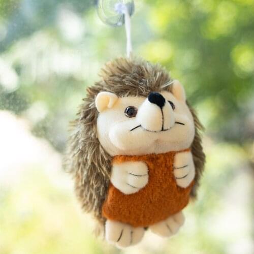 15cm Ctue Lifelike Hedgehog Pendant Plush Toys Stuffed Simulation Lovely Animals Pillow Soft Dolls For Girls Kids Birthday Gifts