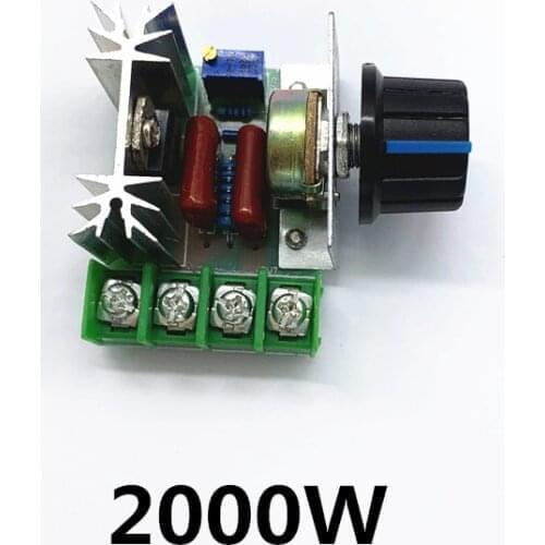 2000W Voltage Regulator AC 50-220V High Power Motor Speed Regulator Brushless Electronic Thyristor Dimmer Thermoregulation plc