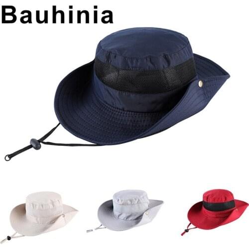 Bauhinia brand outdoor fishing climbing hat mens summer sun hat sun hat simple sun summer fisherman hat