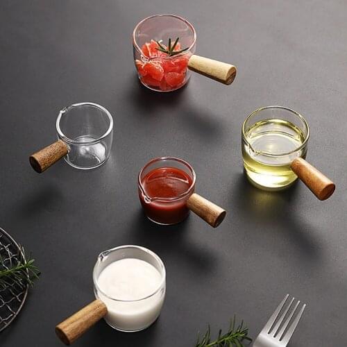 Glass Milk Cup Measuring Cup With Handle Clear Scale Baking Durable Espresso Measuring Glass Measuring Cup Shot for Kitchen Tool