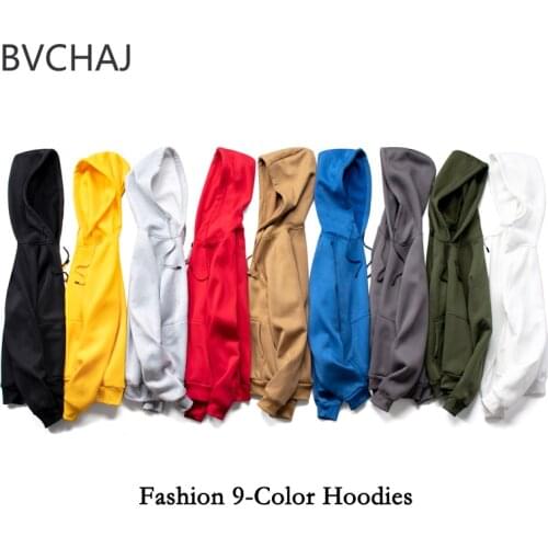 MensFall/Winter Hip Hop Sweatshirts Long Sleeve Hoodies Solid Color Kangaroo Pockets Hoodies For Men And Women Fleece Pullovers