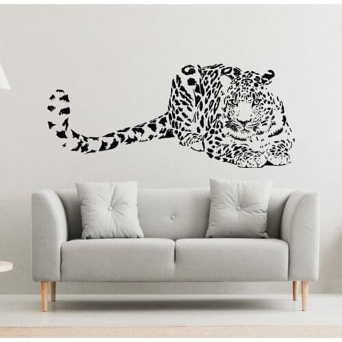Vinyl Wall Sticker Forest Predator Siberian Tiger Silhouette Zoo Home Decoration Art Decal Wallpaper Mural D26