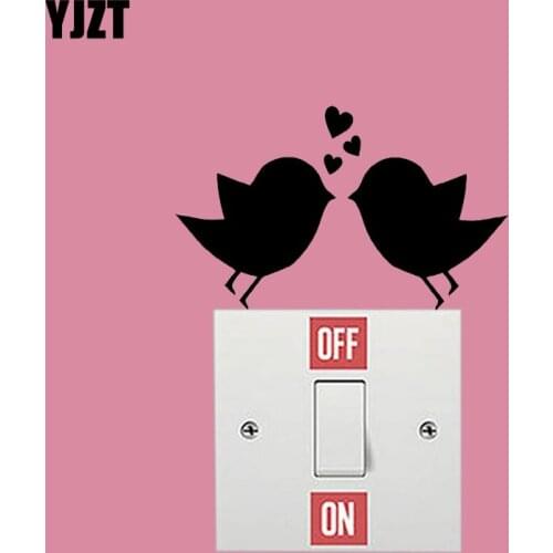 Fall In Love Birds Wall Decal Decor Artistic Decorative Animal Vinyl Switch Sticker 8SS-0170