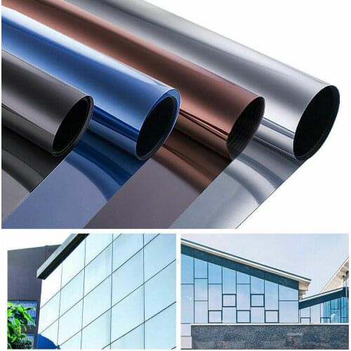 Mirror Reflective Window Film One Way Vision Solar Window Tint Vinyl Glass Self Adhesive Control Film Privacy Sticker for Home