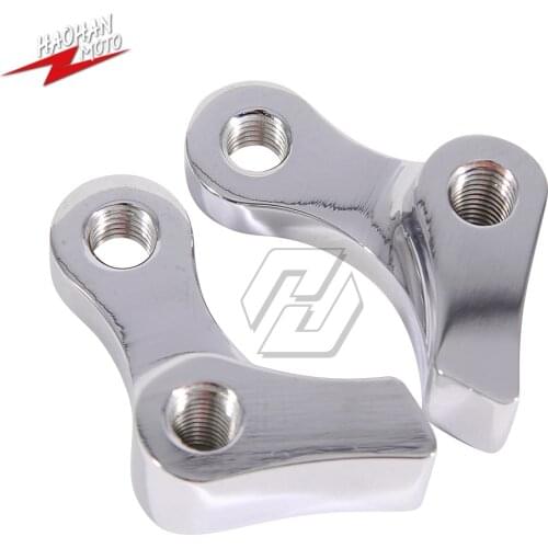 1" Inch Chrome Motorcycle Lowering Slam Drop Rear Forged Rear Lowering Kit Case for Harley Davidson Dyna 1995-2005