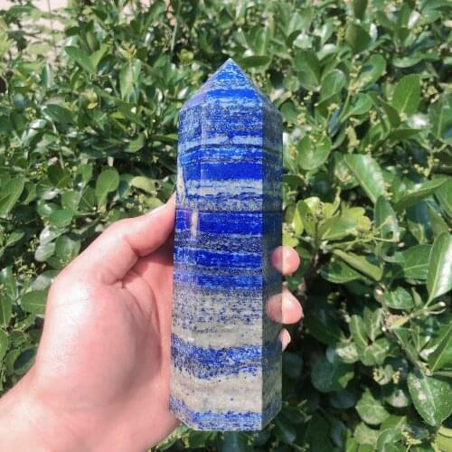 1pc Natural Crystals Quartz Lapis Tower Point Energy Reiki Stones Room Home Office Aquarium Decoration Accessories Gemstone