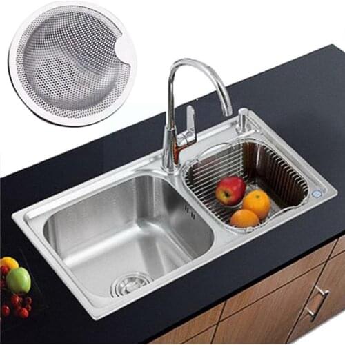 1pc Steel Kitchen Sink Strainer Drain Hole Filter Bathtub Drains Net Shower Floor Stopper 3 Hair Home Z7R8 Leak size Catche B5A4