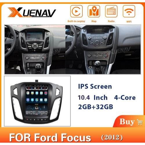 10.4 Inch 2din Android Car GPS Navigation Multimedia Player For-Ford Focus 2012 Car Radio Vertical Screen DVD Player