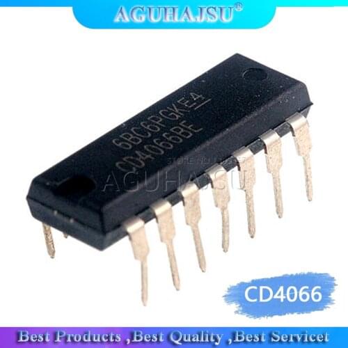 10PCS/Lot CD4066 CD4066BE 4066 4066BE DIP-14 dip14 Switch Chip IC
