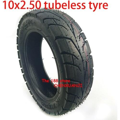 10x2.50 Wheel Tire Electric Scooter Balancing Hoverboard Tubeless Tire 10 Inch 10*2.5 Durable Vacuum Tyre