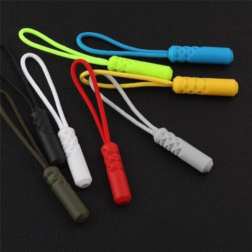 500 pieces Zipper Pull Puller End Fit Rope Tag Fixer Zip Cord Tab Replacement Clip Broken Buckle for Sewing Clothes Travel Bags
