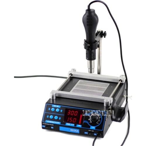 853AA Multifunctional Hot Air Desoldering Station Hot Air Gun Soldering Iron Preheating Station Rework Station 110V/220V 1200W