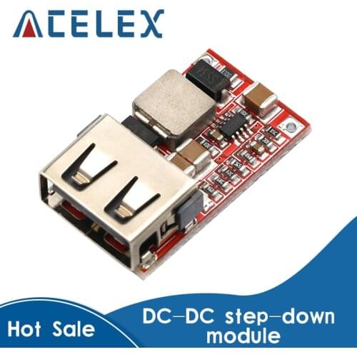 Fine 6-24V 12V/24V to 5V 3A CAR USB Charger Module DC Buck step down Converter 12v 5v power supply module